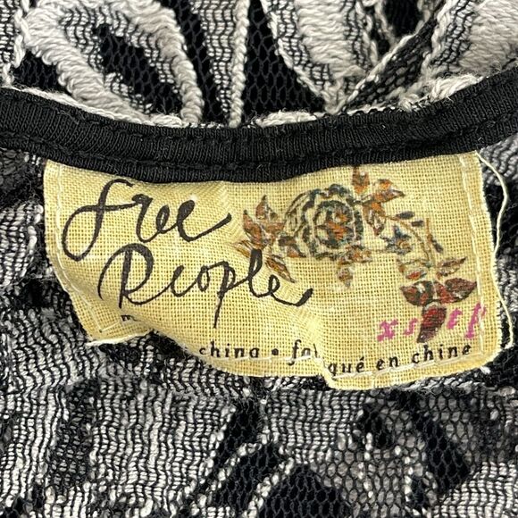 Free People Miles Of Lace Sleeveless Skater Dress Women's Size XS - Picture 3 of 7